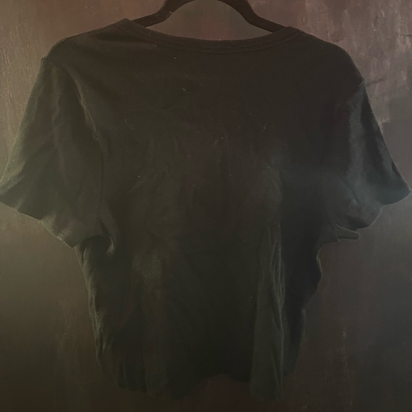 forever21+ black button up baby T - Picture 2 of 3